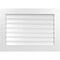 Ekena Millwork Vertical Surface Mount PVC Gable Vent: Functional, w/ 3-1/2"W x 1"P Standard Frame, 36"W x 26"H GVPVE36X2601SF - alternate 1